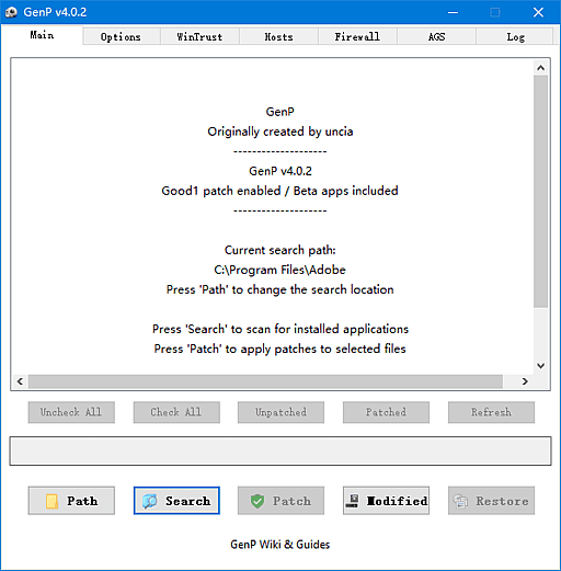 【Windows】Adobe GenP v4.0.2 绿色版 – Adobe 全家桶通用激活工具