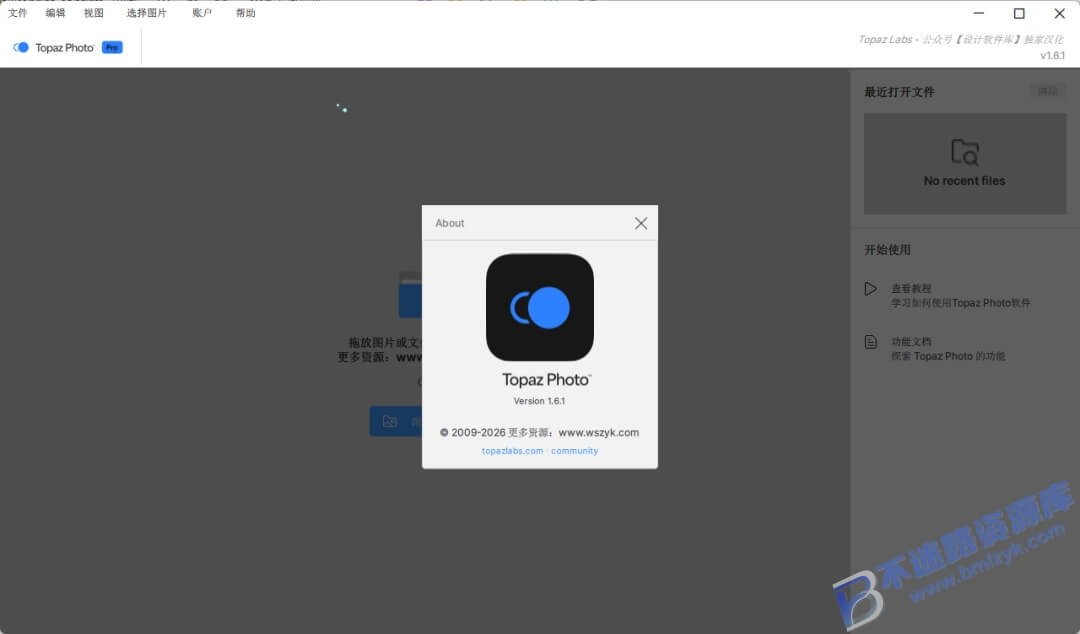 【Windows】Topaz Photo Pro v1.6.1汉化安装版– 智能AI照片增强工具