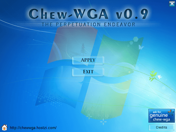 【Windows】Chew WGA v0.9便携版 – WIN7(UEFI+GPT)激活工具