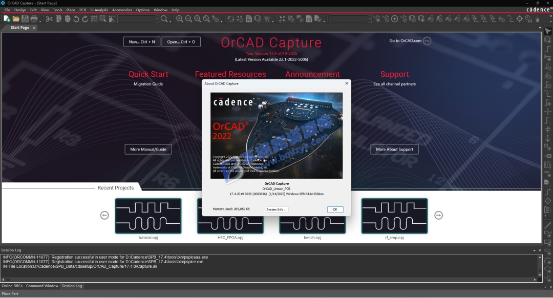【Windows】Cadence SPB 17.4安装版 – 电子设计自动化软件