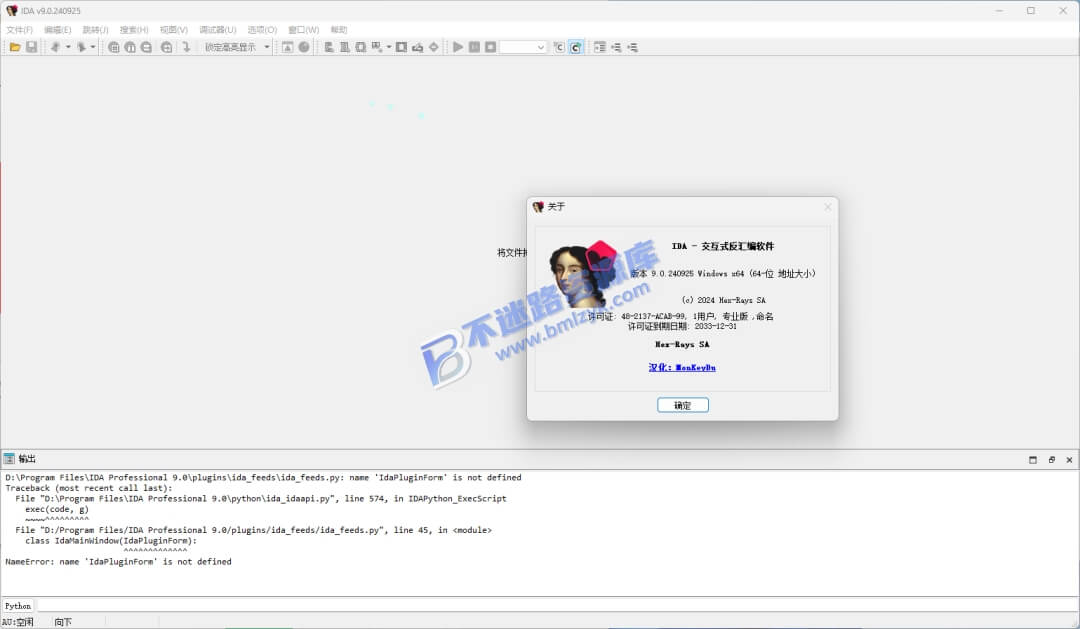 【Windows】IDA Pro 9.0 中文版 – 反汇编逆向工具