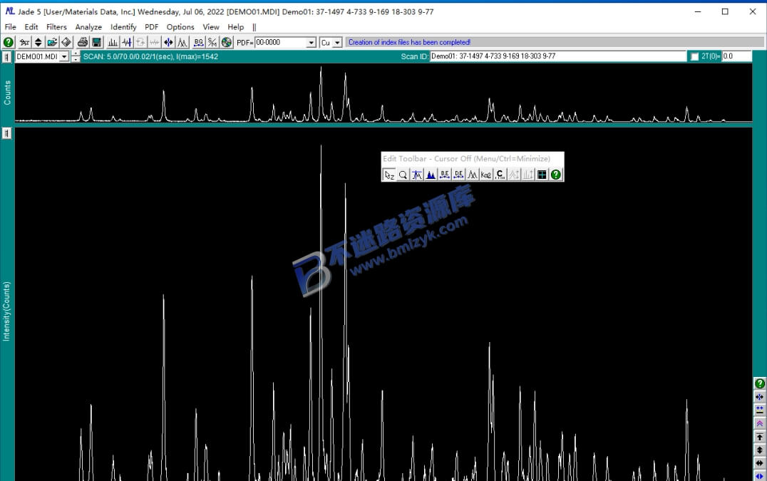 【Windows】Jade 5.0安装版 – XRD数据分析软件