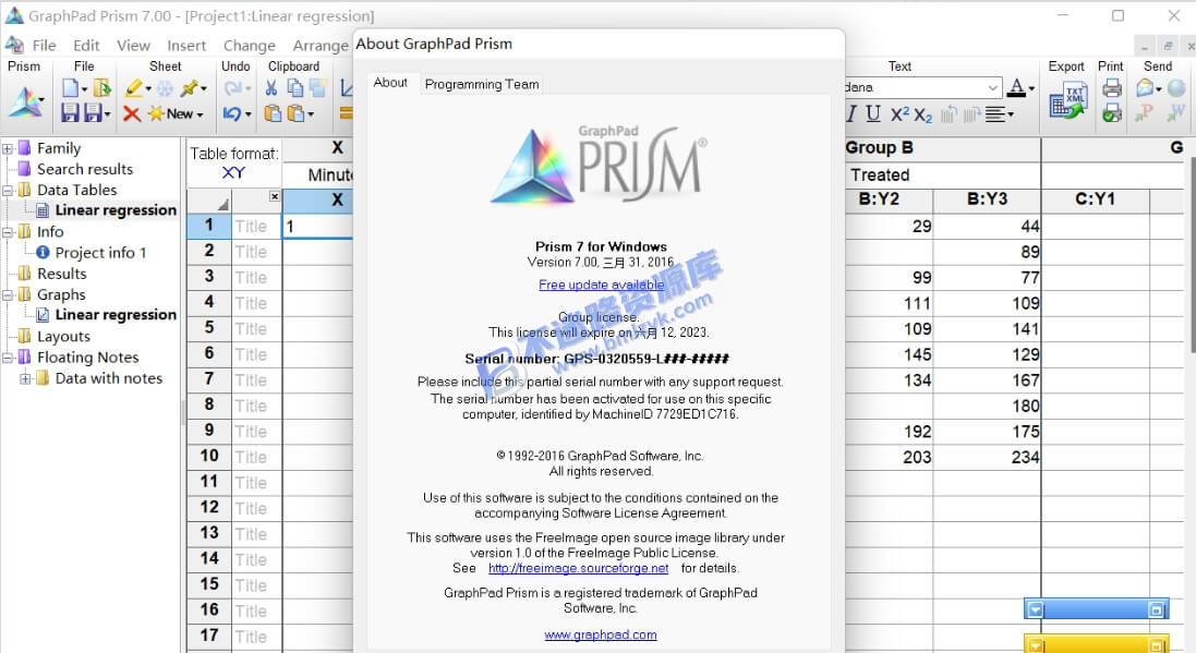 【Windows】GrahphPad Prism 7 安装版 – 统计分析与科学绘图软件